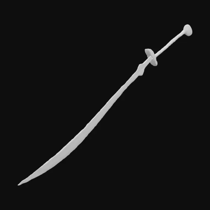 3D model for An astonishing ruby Zanpakutō katana sword, shining metallic gold outline. The blade is made of transparent ruby composite. 8k ultra-poly details.