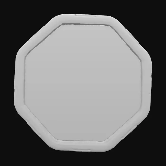 3D model for Hexagon base game piece. 8K texture. Golf grass.