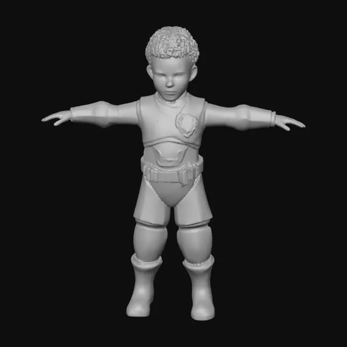 3D model for Boxey (Noah Hathaway), a boy child  from Battlestar Galactica, 8k. studio quality,#Christmas2025#