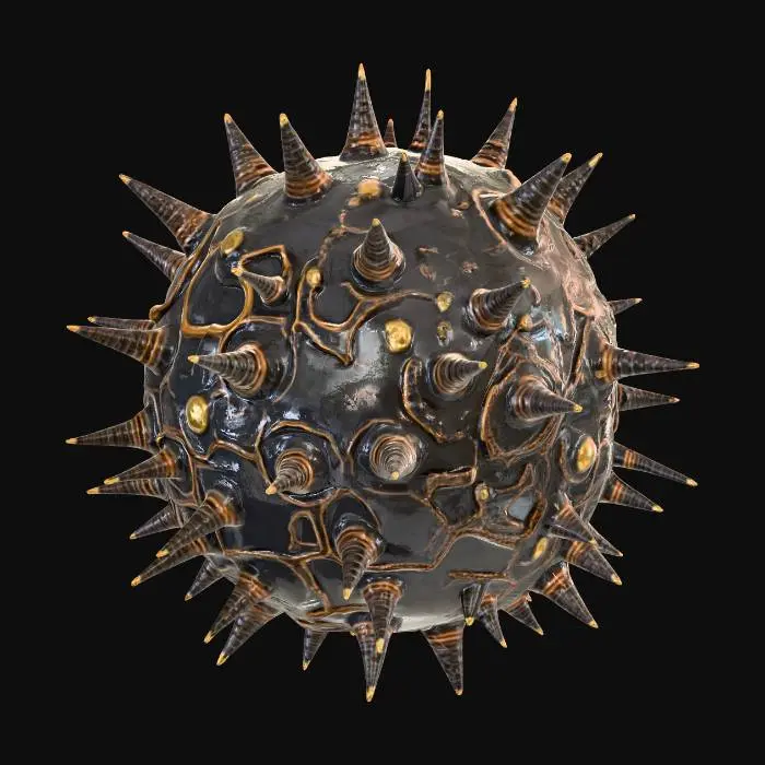 3D model for A Giger Alien xenomorph theme faberage egg. 8K Detail, artistic masterpiece.