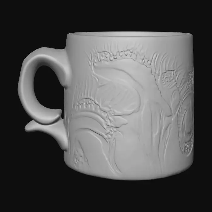 3D model for Venus flytrap themed Mug