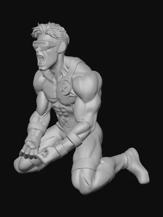 3D model for Cyclops kneeling