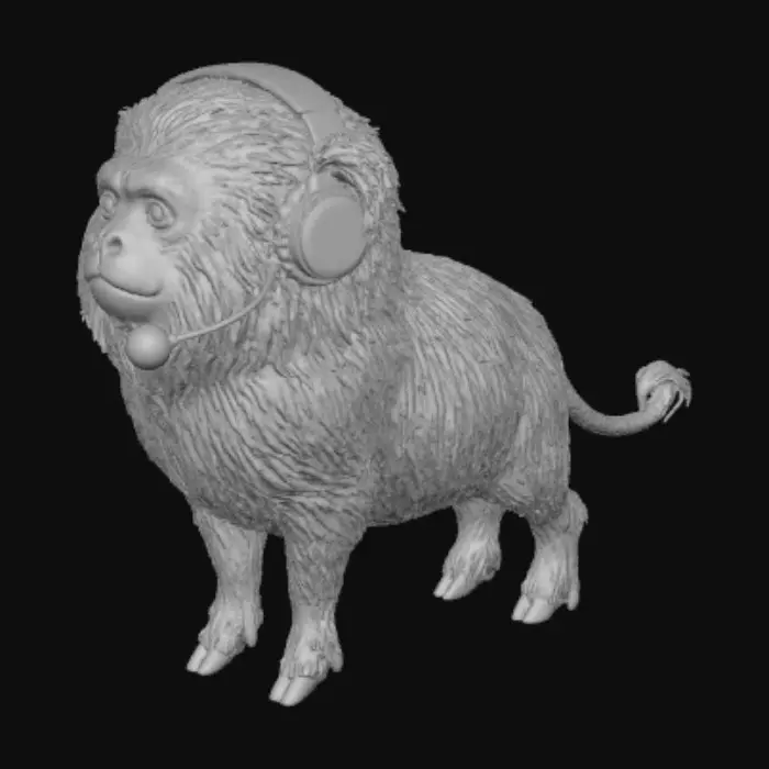 3D model for Mico leitão dourado