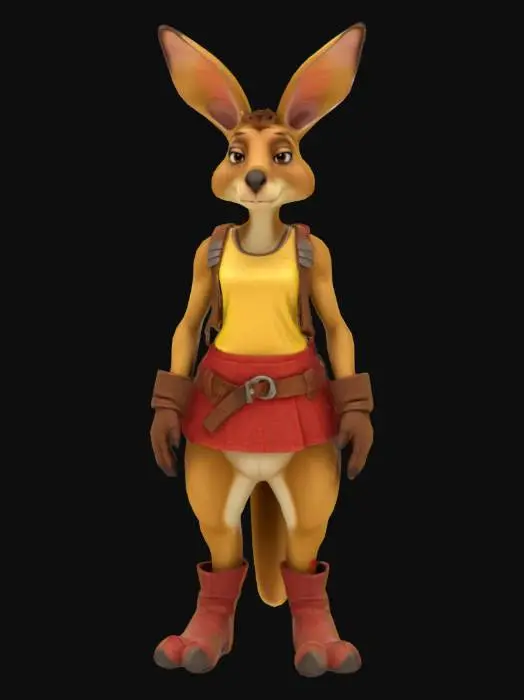 3D model for Kangaroo Adventurer, #AroundTheWorld#