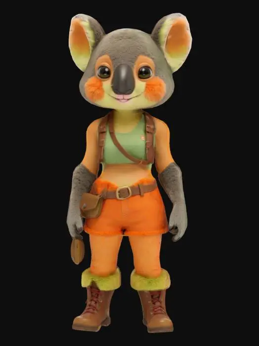 3D model for Koala Adventurer, #AroundTheWorld#