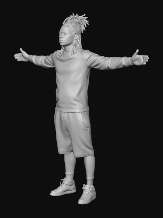 3D model for Fredo Santana Open Arms, World Champions