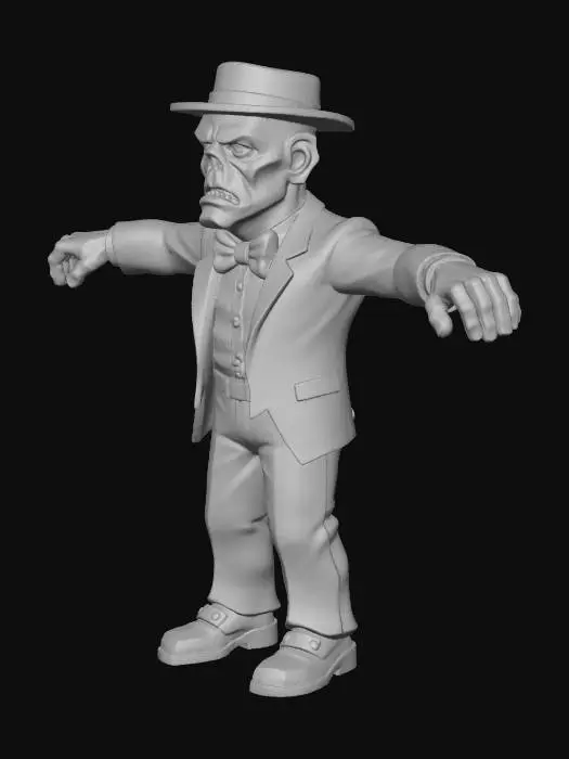 3D model for Zombie Gentleman