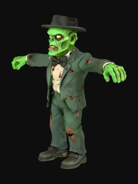 3D model for Zombie Gentleman