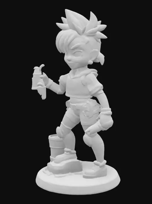 3D model for Graffiti Rebel