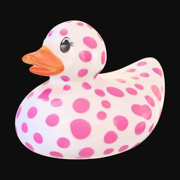 3D model for Pink Polka Dot Duck