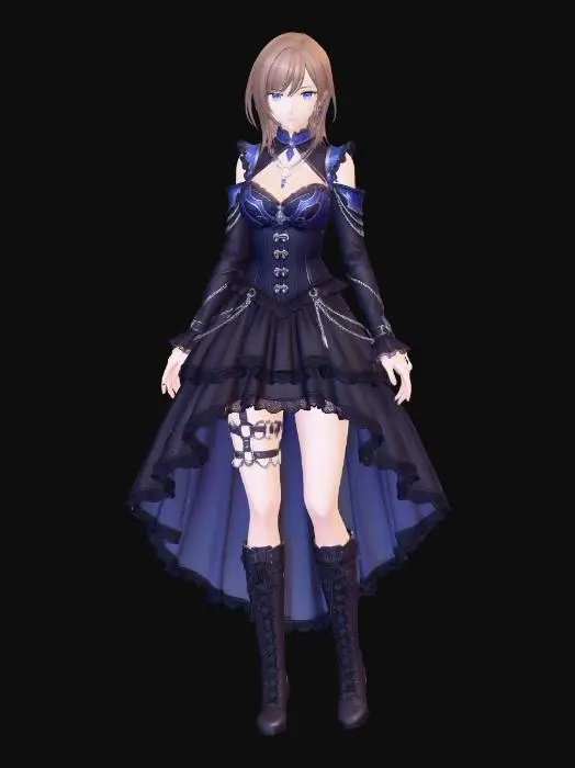 3D model for Nocturne in Velvet Lace