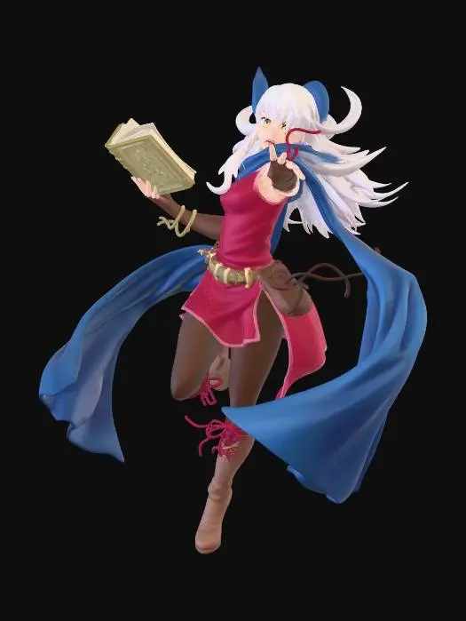 3D model for Scrollbound Sorceress