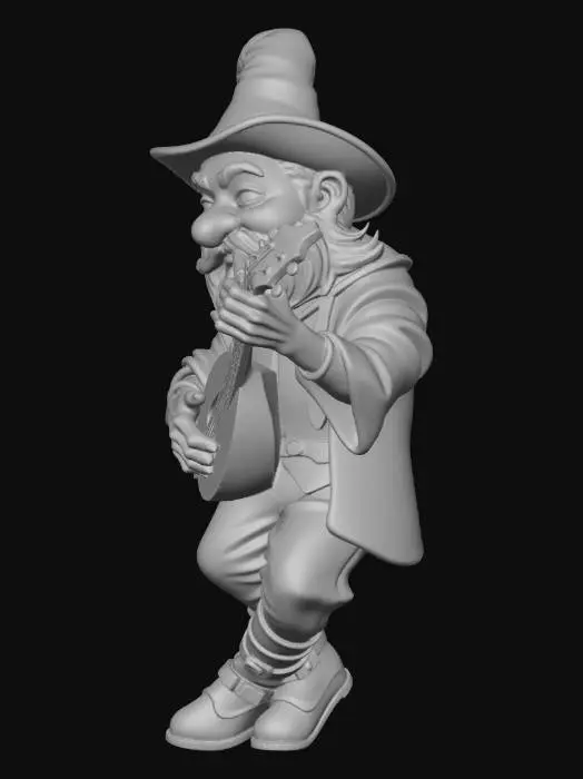 3D model for Gnome Blues Lutist
