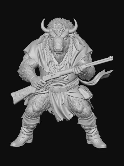 3D model for Bison Rifleman