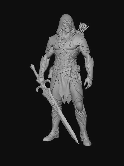 3D model for Githyanki Ranger