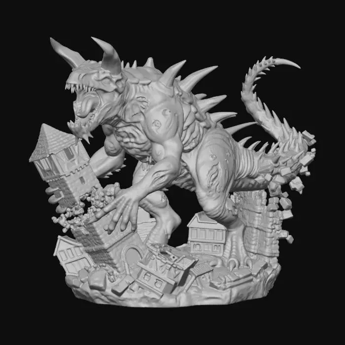 3D model for Zombie Tarrasque