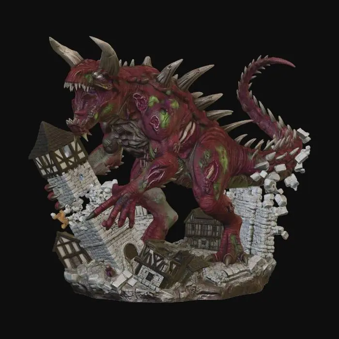 3D model for Zombie Tarrasque