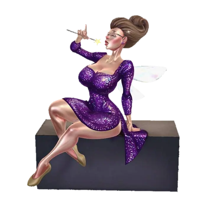 โมเดล 3D ของ Fairy Godmother - Singer สร้างโดย AI