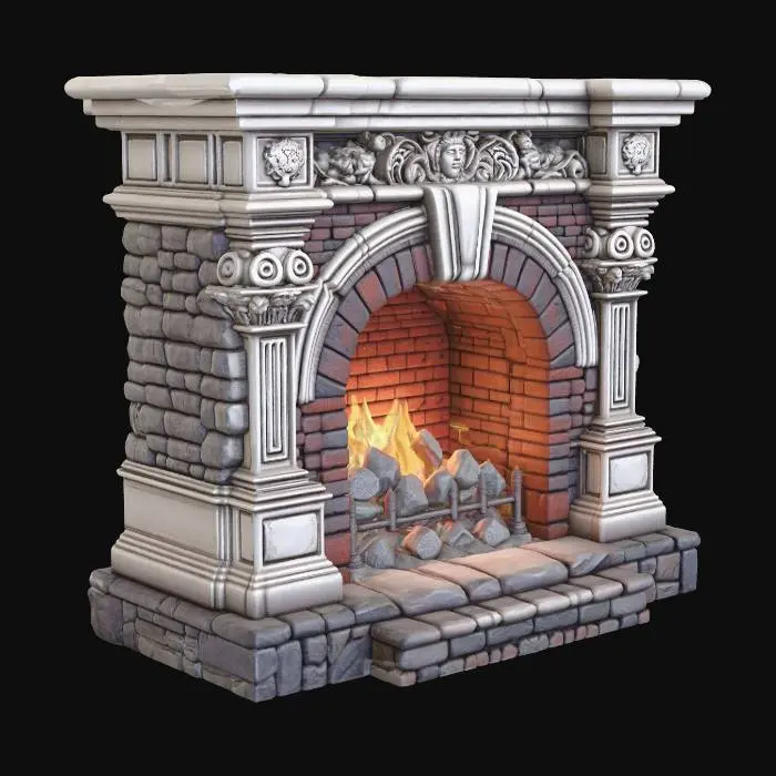 3D model for fireplace