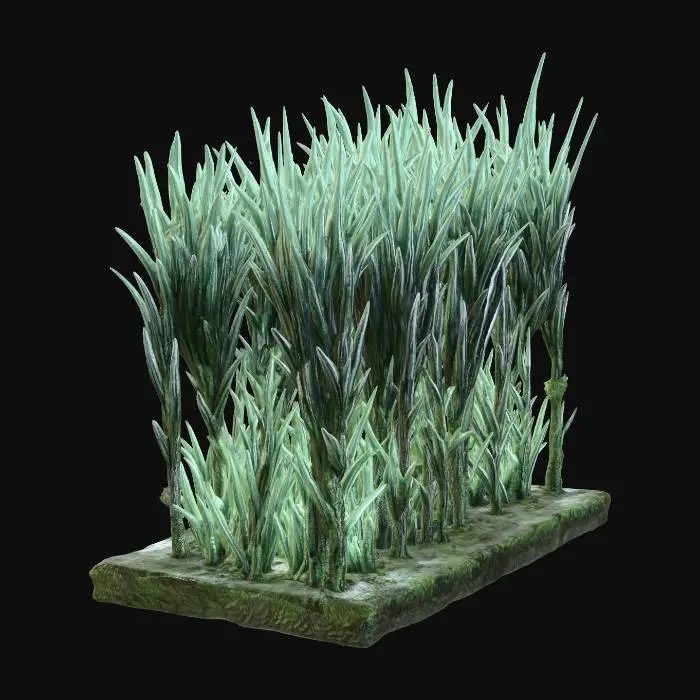 3D model for Heroic scale Tall spooky grass terrain for tabletop gaming