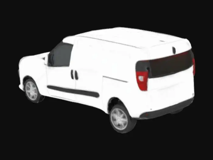 3D model for White Utility Van