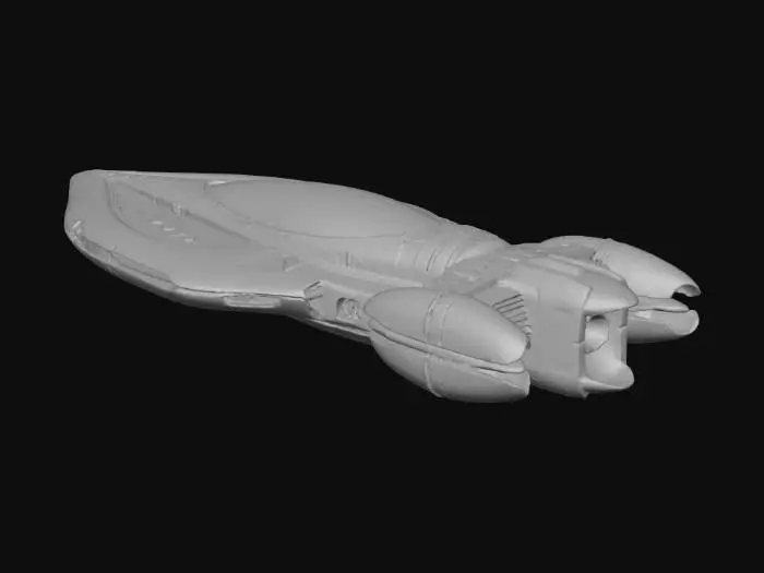 3D model for Futuristic Space ship