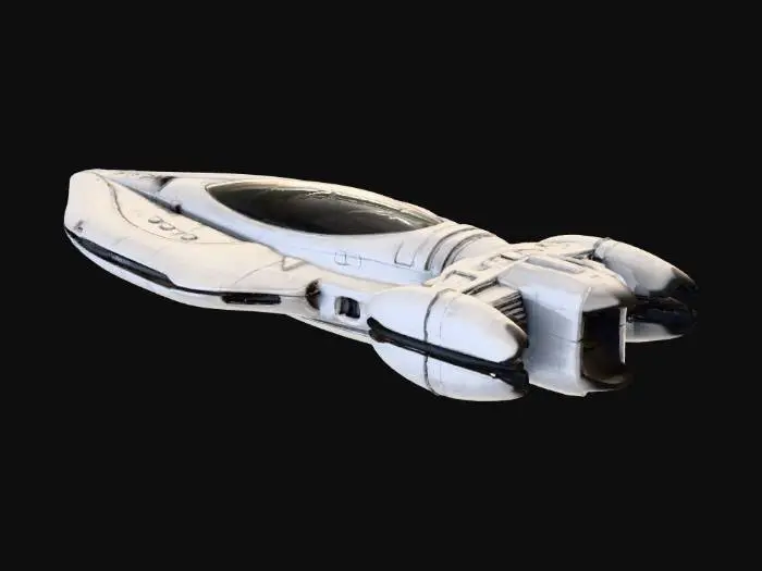 3D model for Futuristic Space ship