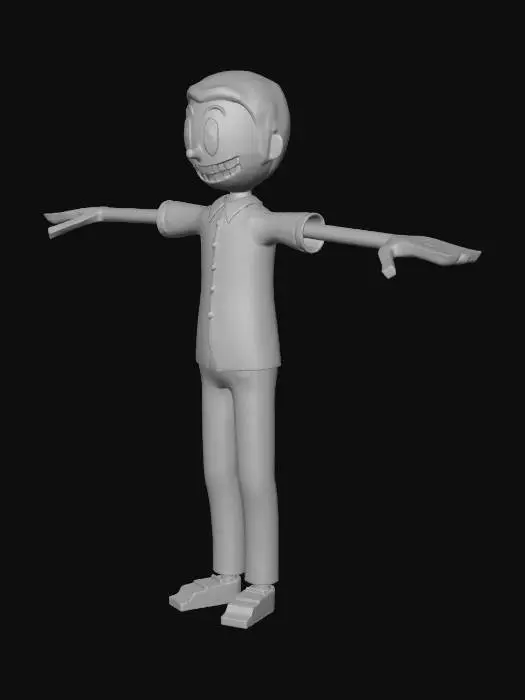 3D model for Smiling Character Model
