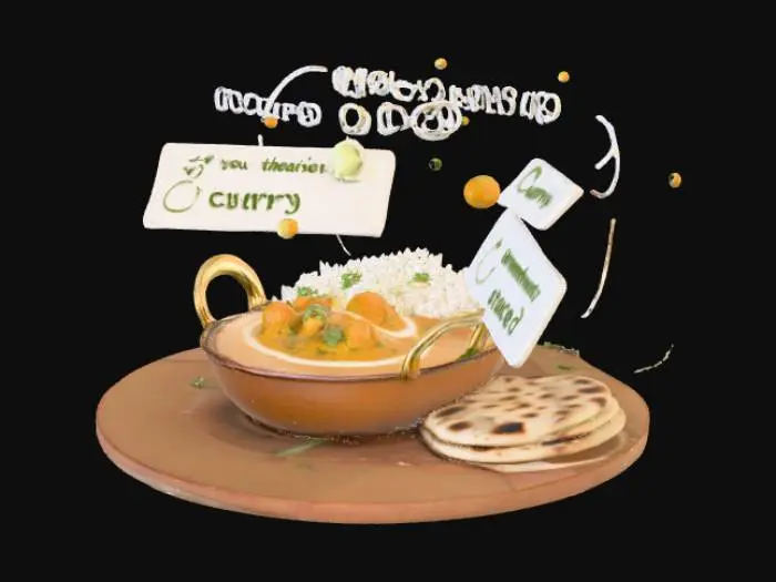 3D model for Food Nutrition Breakdown generate a 360 deg prefect model for that image