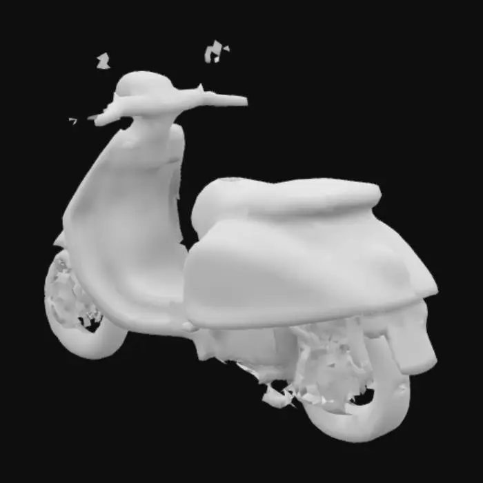 3D model for Red Scooter Elegance