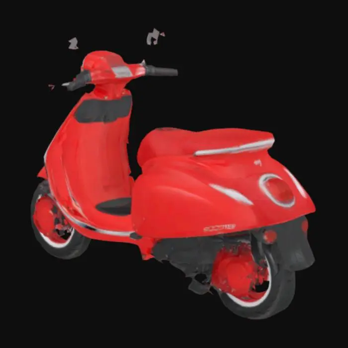 3D model for Red Scooter Elegance
