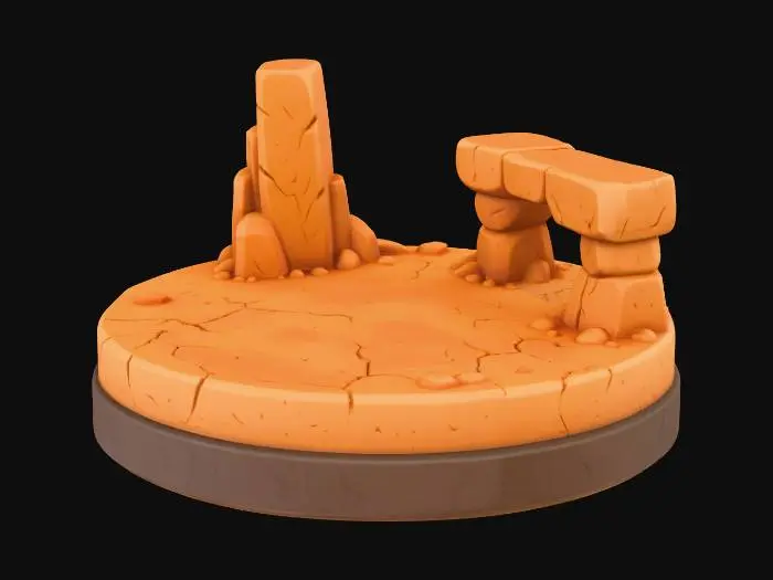 3D model for Desert Plateau Model