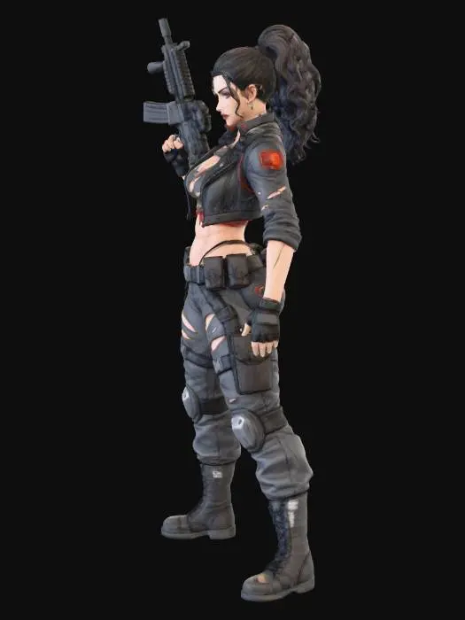 3D model for Warrior Rogue