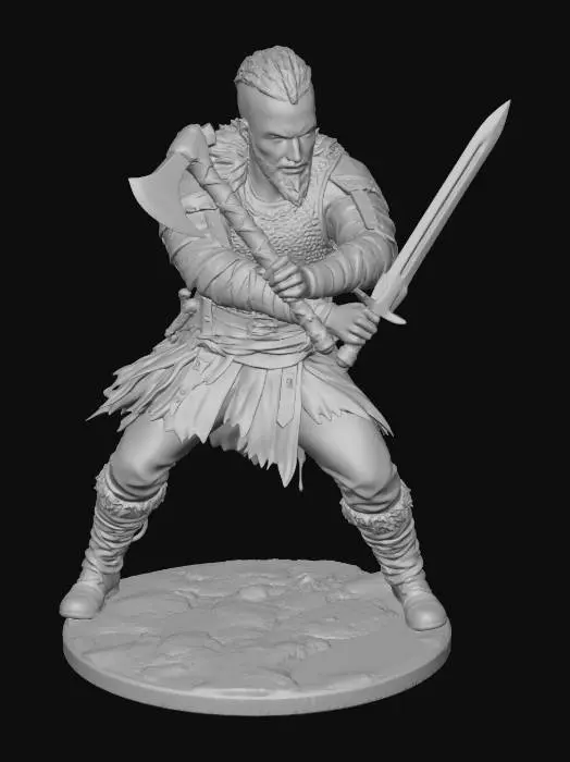 3D model for Viking Warrior Fierce