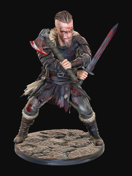 3D model for Viking Warrior Fierce
