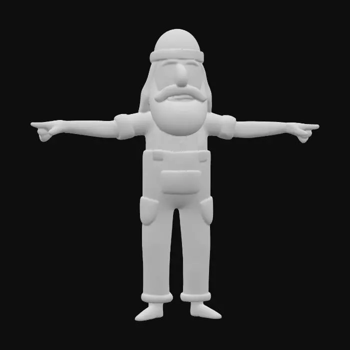3D model for Waving Carpenter