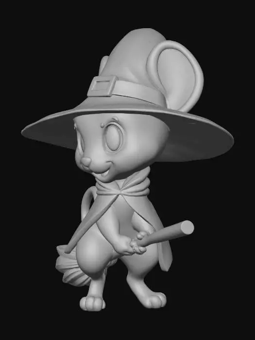 3D model for Whiskers the Witch Mouse