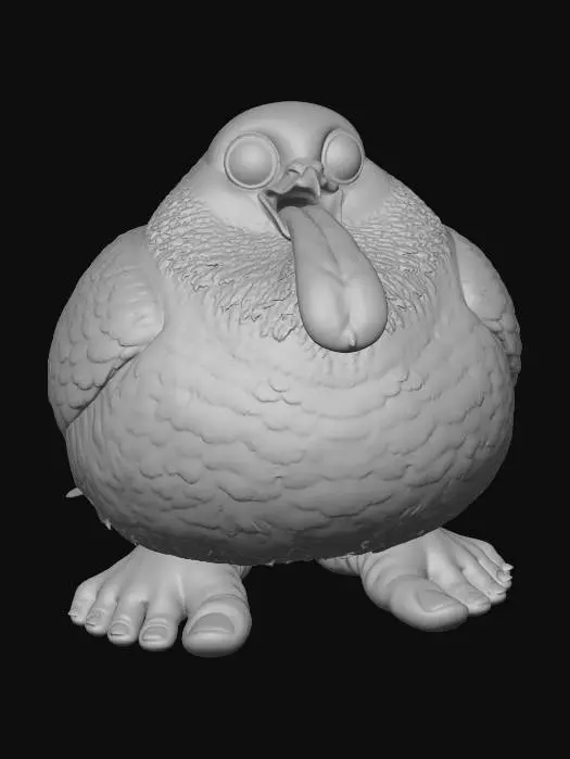 3D model for Tongue-Out Pigeon