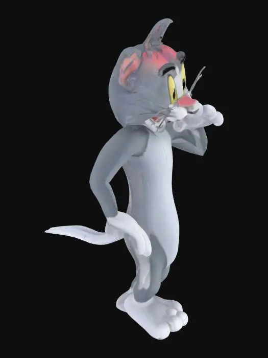 3D model for Cartoon Cat Character