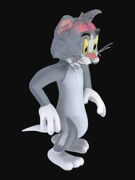 3D model for Cartoon Cat Character