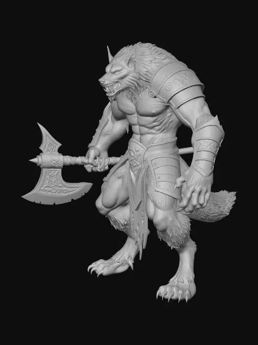 3D model for Werewolf Brute