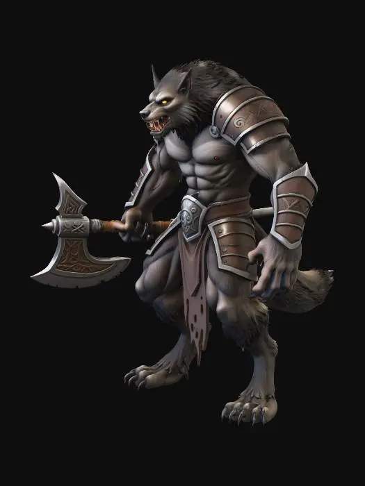 3D model for Werewolf Brute