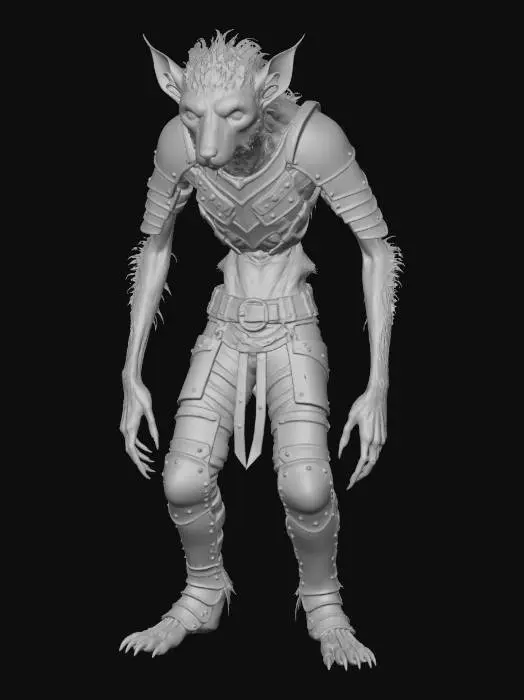 3D model for Runt Werewolf