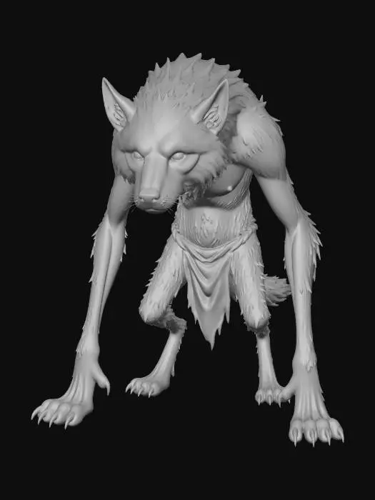 3D model for Lesser Werewolf