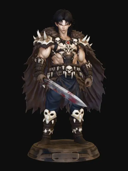 3D model for Warrior of Skulls