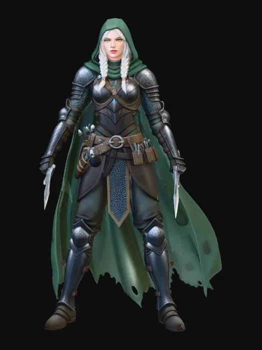 3D model for Moonlit Warrior