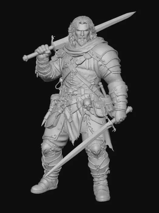 3D model for Warrior in the Forest