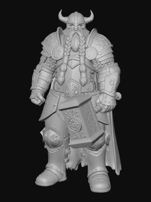3D model for Dwarven Defender