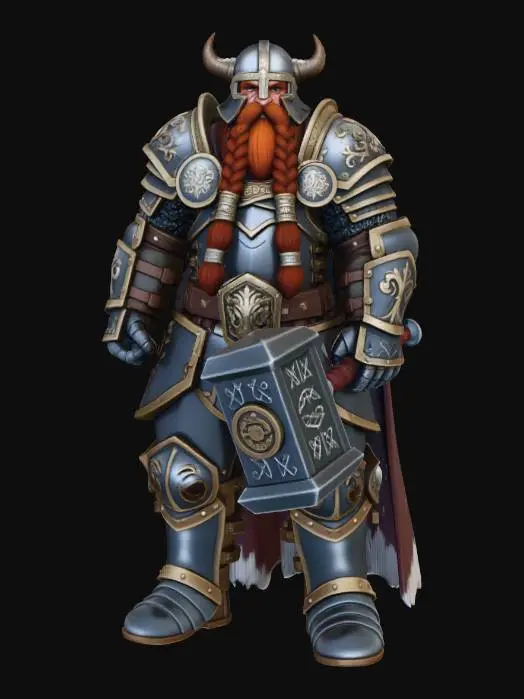 3D model for Dwarven Defender