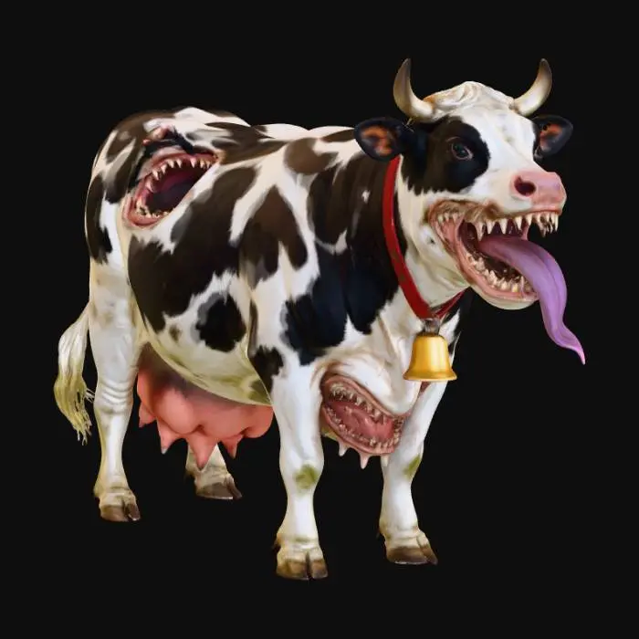 3D model for Monstrous Moo.